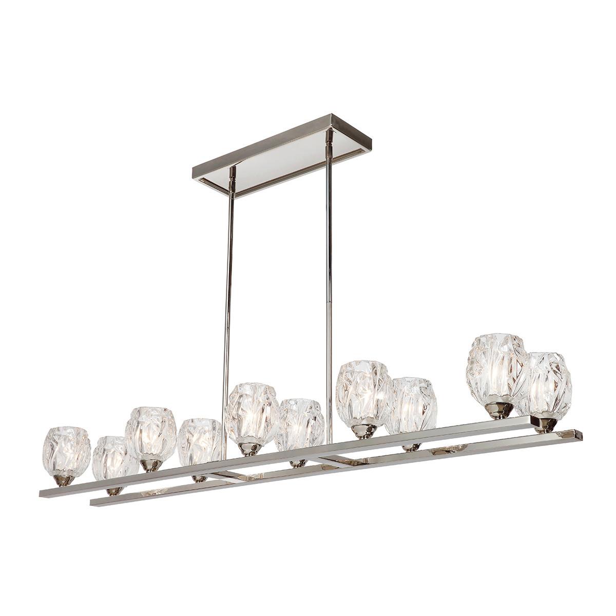 Luster Rubin - boje nikla, Konvencionalno, staklo/metal (123.8 /39.4/25.7cm) - Elstead Lighting