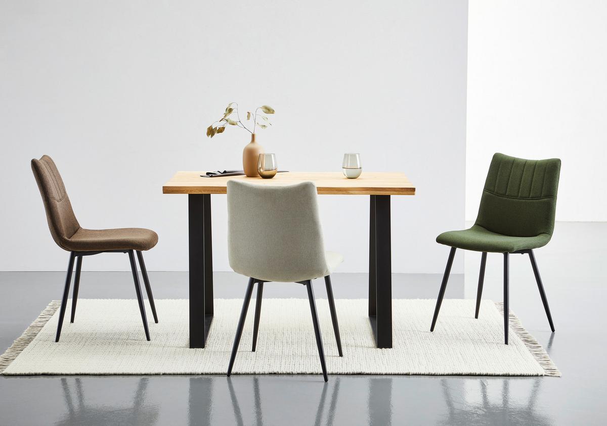 KRZESŁO COURTNEY - zielony/czarny, Design, metal/tkanina (45/89/58cm) - Boxxx