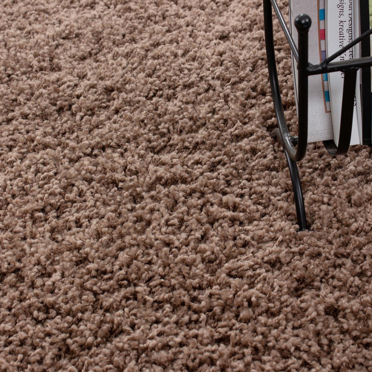 Hochflorteppich Life Hellbraun ca. 140x200cm - Hellbraun, KONVENTIONELL, Textil (140/200cm) - Novel