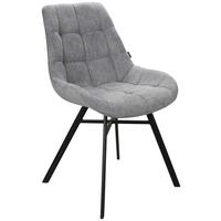 KRZESŁO PEGGY - czarny/szary, Design, metal/tkanina (50/86/61cm) - Novel