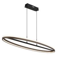 Led Viseća Svjetiljka Tamno Siva Boja - tamno siva/prozirno, Design, metal/plastika (101/29/150cm) - Globo