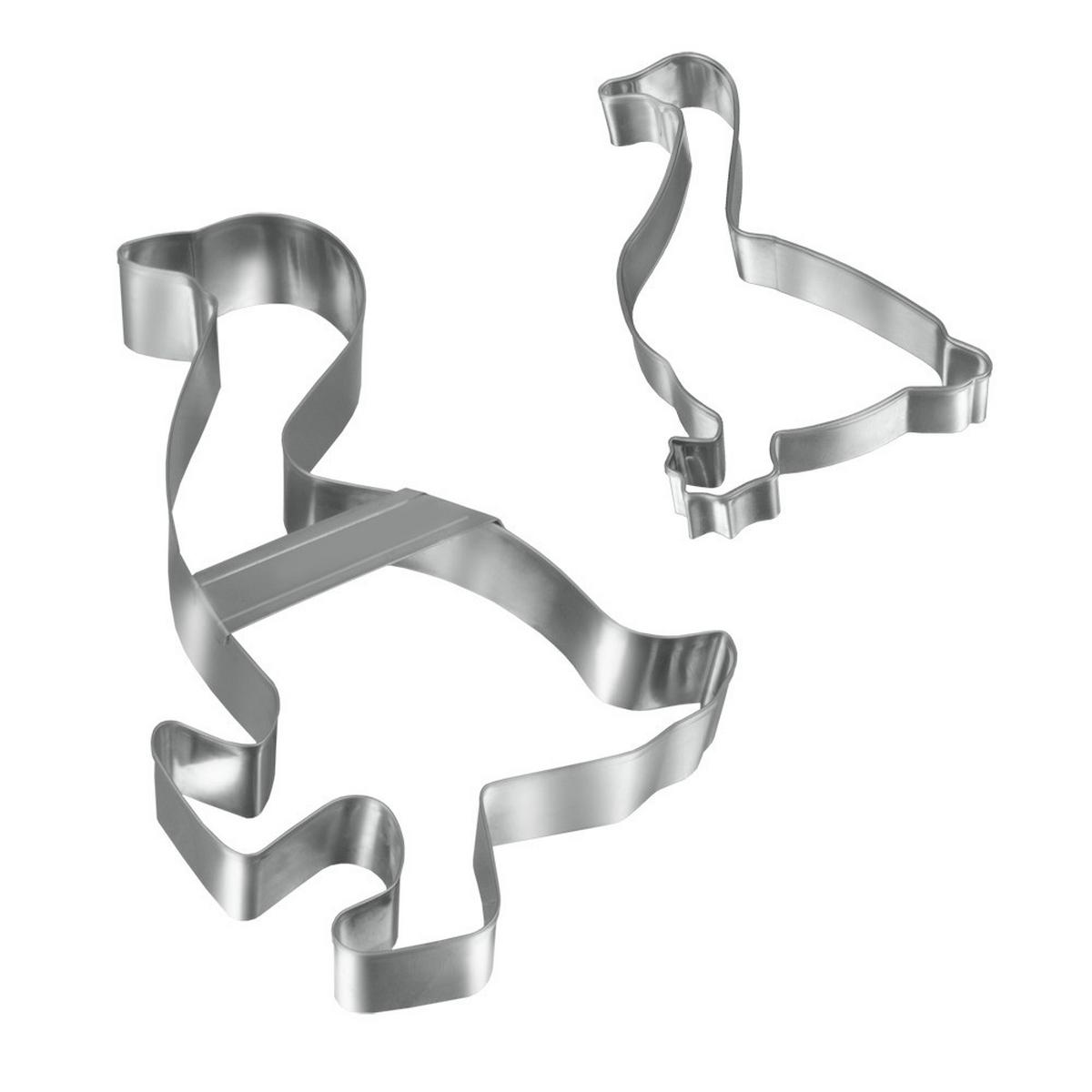 Süteménykiszúró Liba - világosszürke, fém - Metaltex