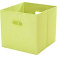 Aufbewahrungsbox Elli - Grün, KONVENTIONELL, Karton/Kunststoff (33/33/32cm) - MÖMAX modern living