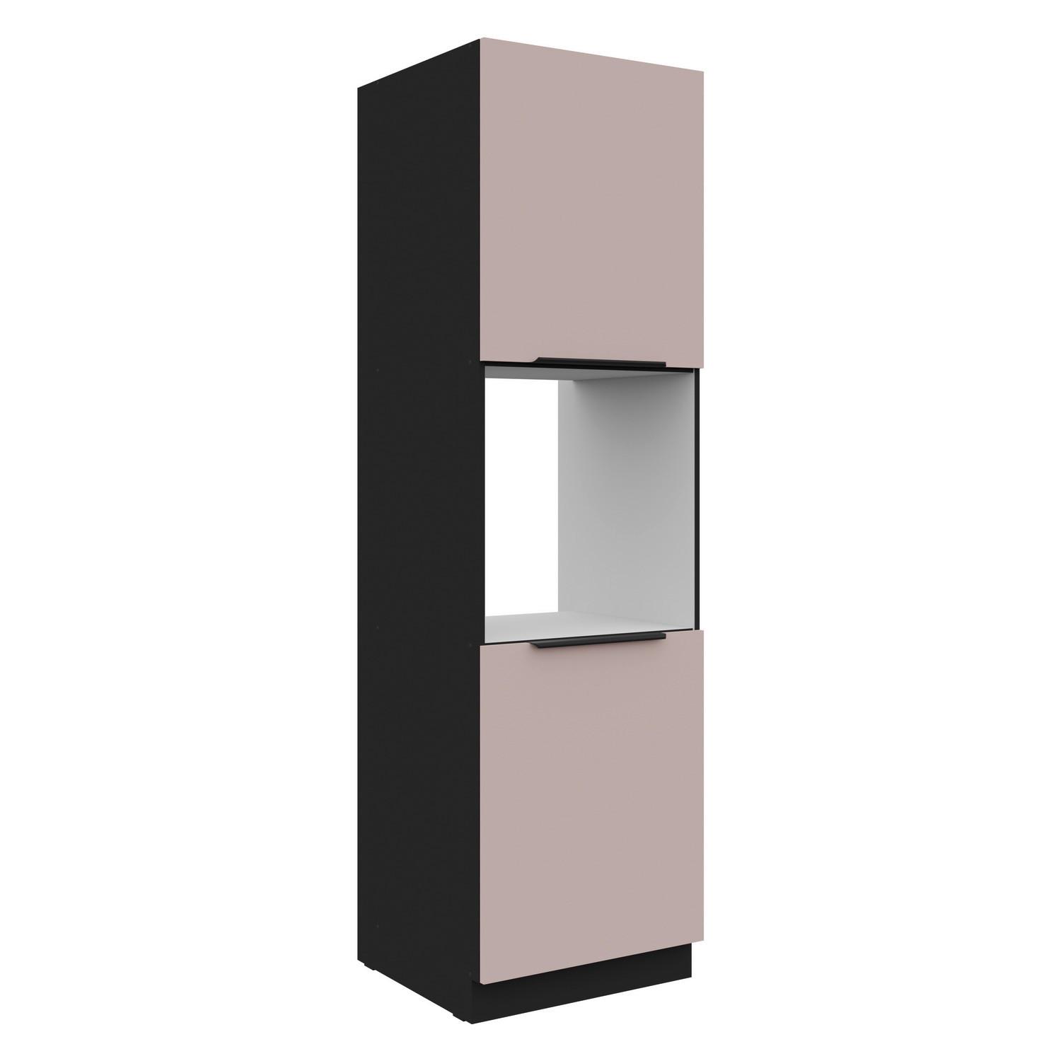 Corp cuptor incorborabil ARONA - bej/negru, Modern, material pe bază de lemn (60/210/57cm)