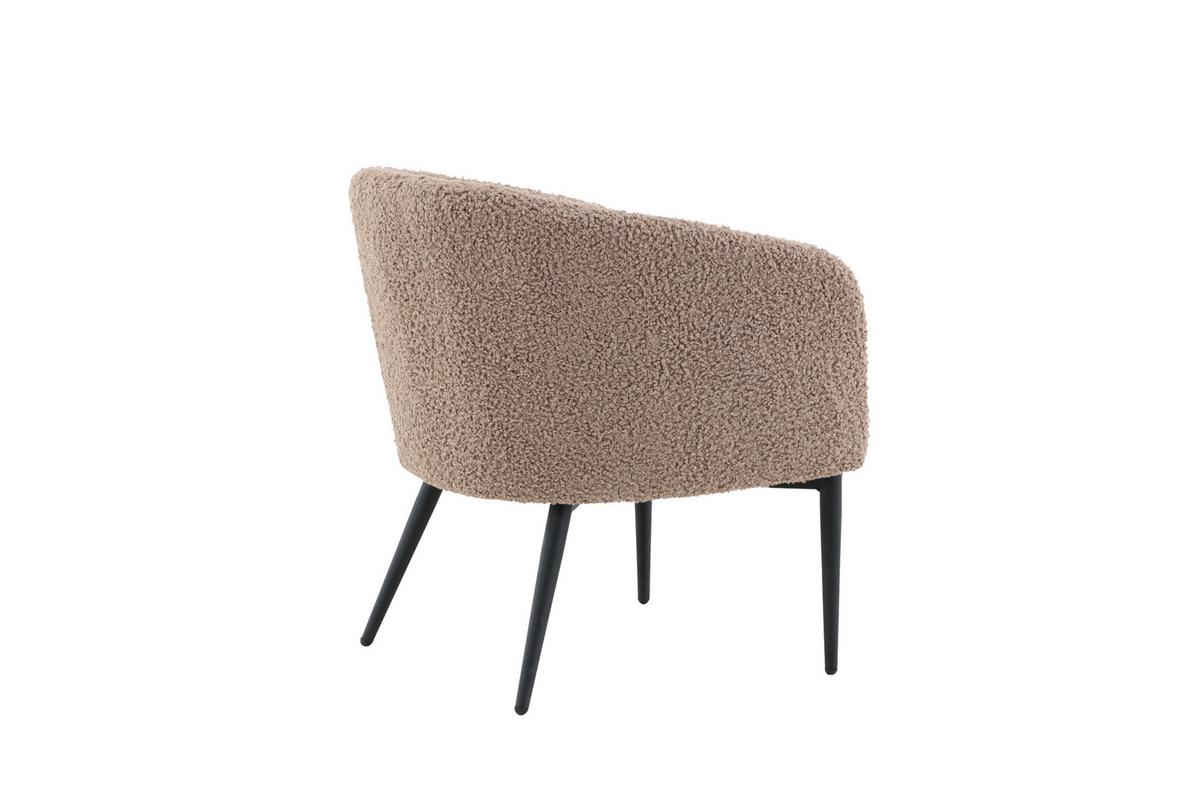 SESSEL FLUFFY - Design, Textil/Metall (83/70/64cm) - Livetastic