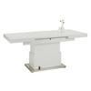 TABLE BASSE 2IN1 II - couleur inox/blanc, MODERN, matériau en bois/métal (133-170/51-77/80cm) - Mömax