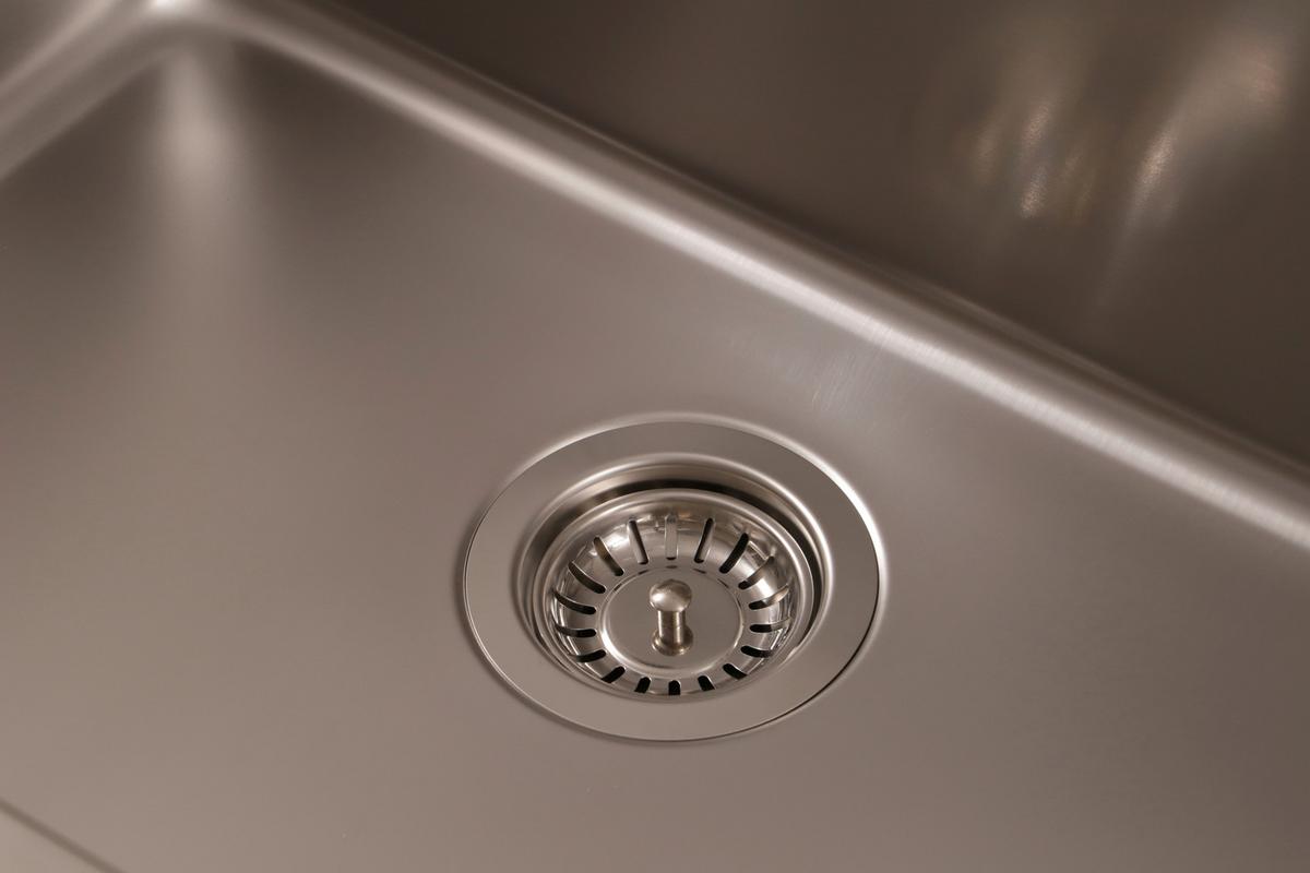 Einzelbecken Detroit ca. 59x23x44 cm Edelstahl - Edelstahlfarben, Trend, Metall (59/22,5/43,5cm) - Respekta