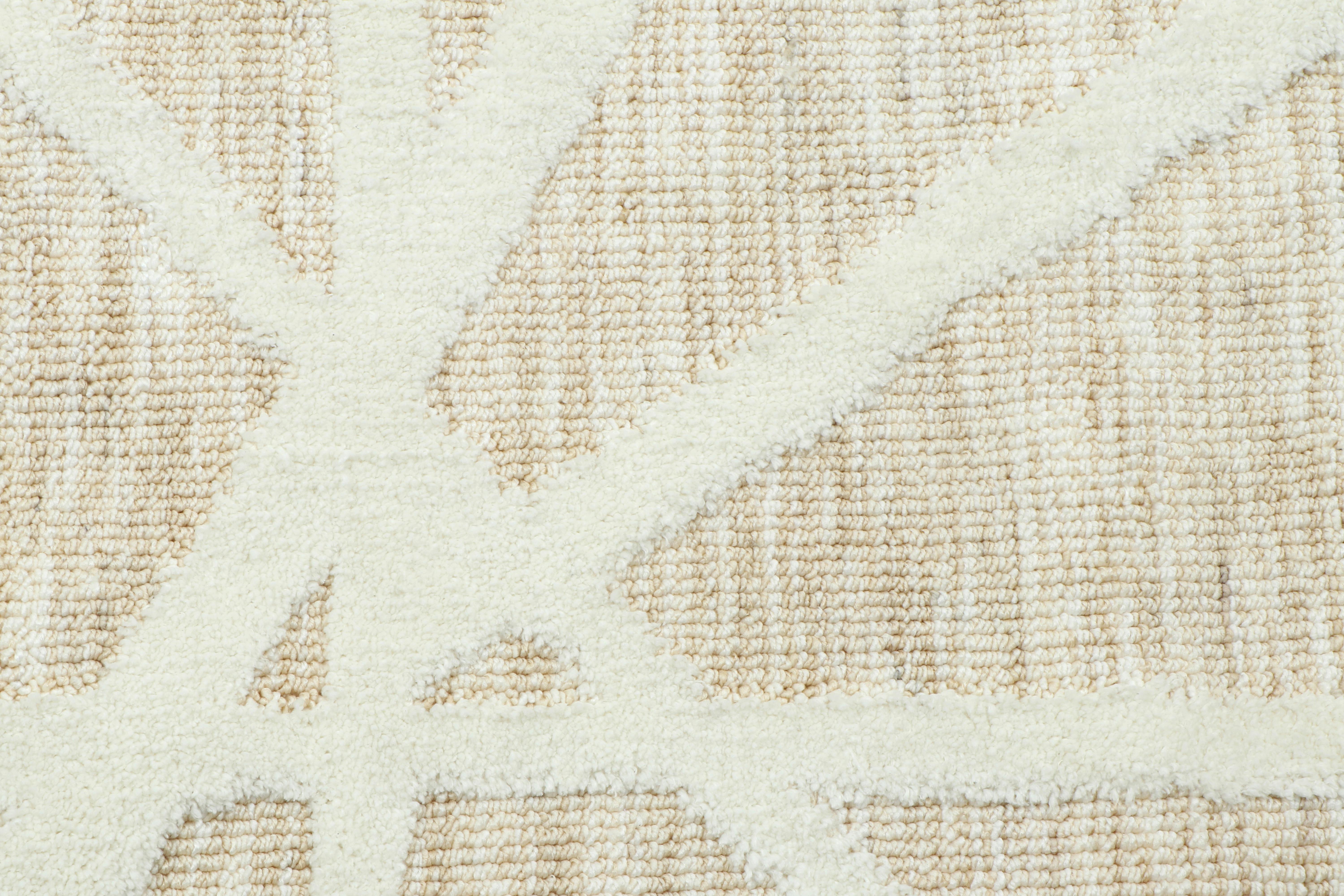 Teppich Verona Cutloop Weiß/Beige ca. 160x230cm - Beige/Weiß, Basics, Textil (160/230cm)