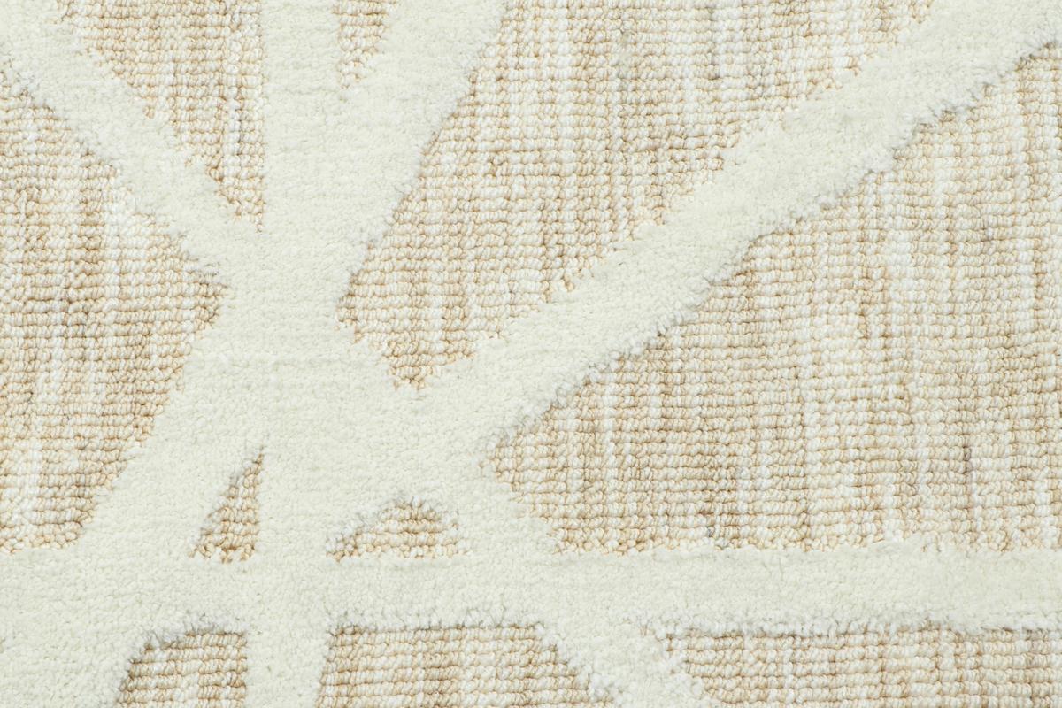Teppich Verona Cutloop Weiß/Beige ca. 160x230cm - Beige/Weiß, Basics, Textil (160/230cm)