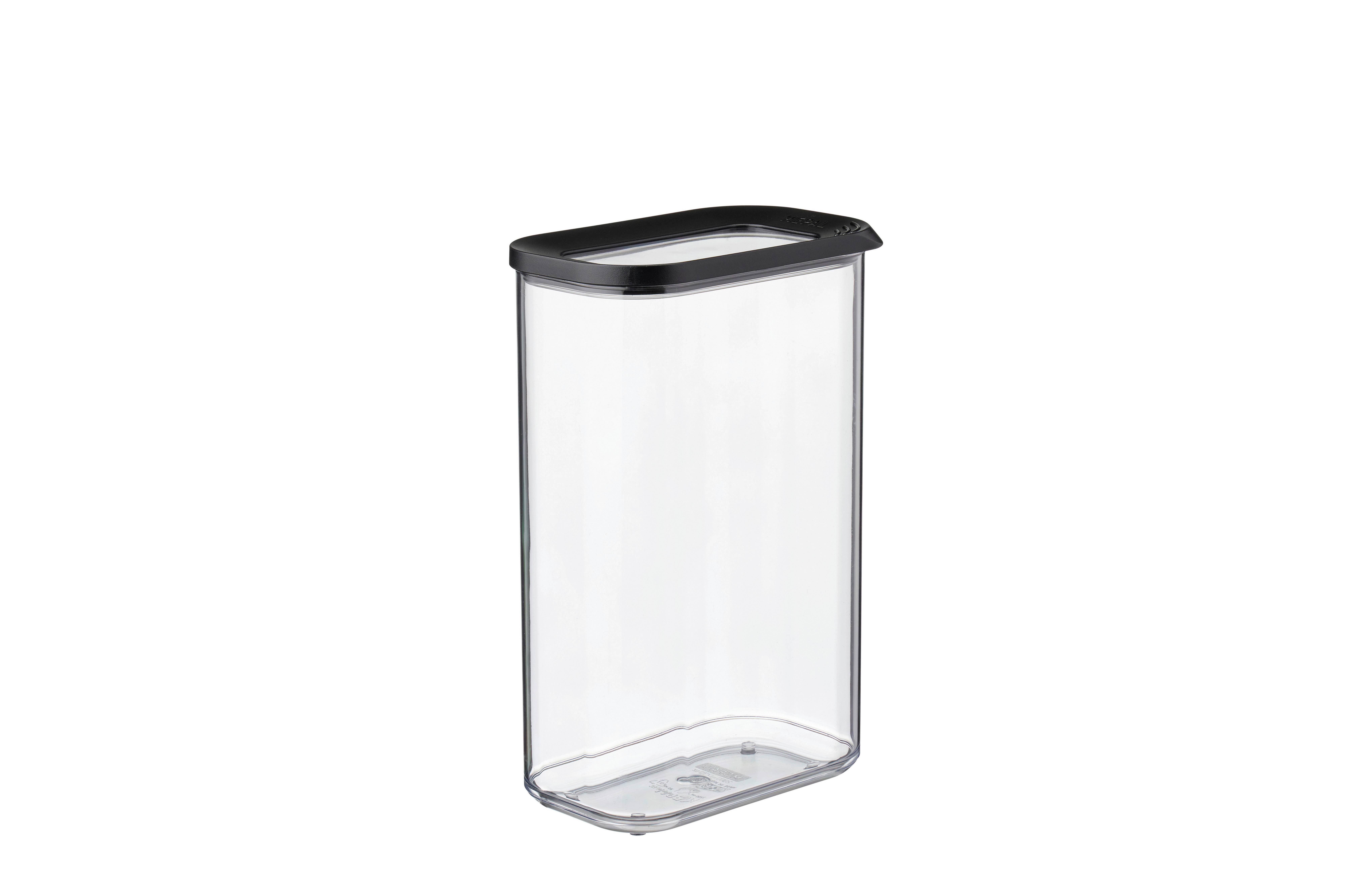 POJEMNIK KUCHENNY 106911040400 - czarny/przezroczysty, Konventionell, tworzywo sztuczne (14,4/9/22,2cm) - Mepal