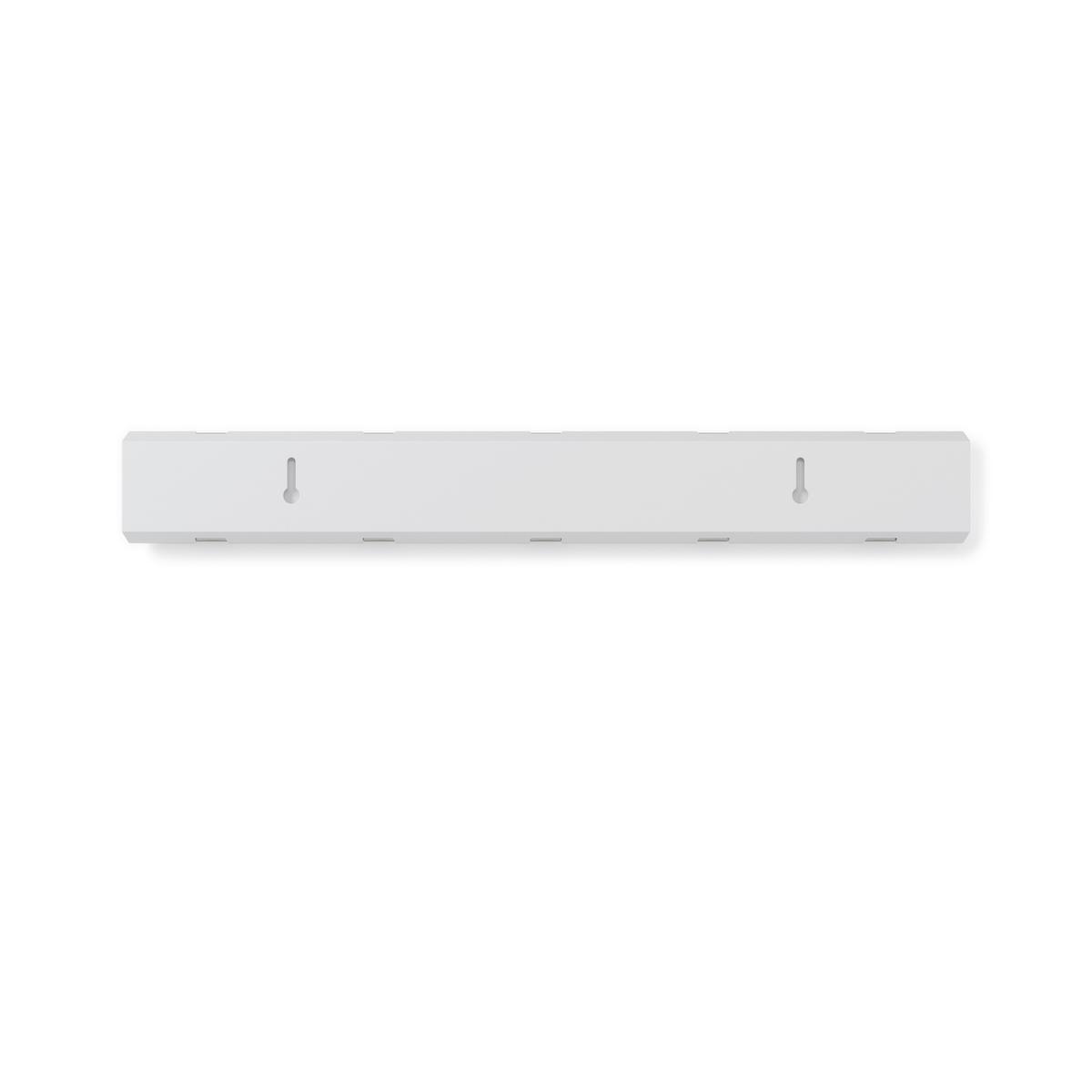 WIESZAK ŚCIENNY 318850-660 - biały/kolor niklowy, Basics, metal/drewno (51/6/3cm) - Umbra