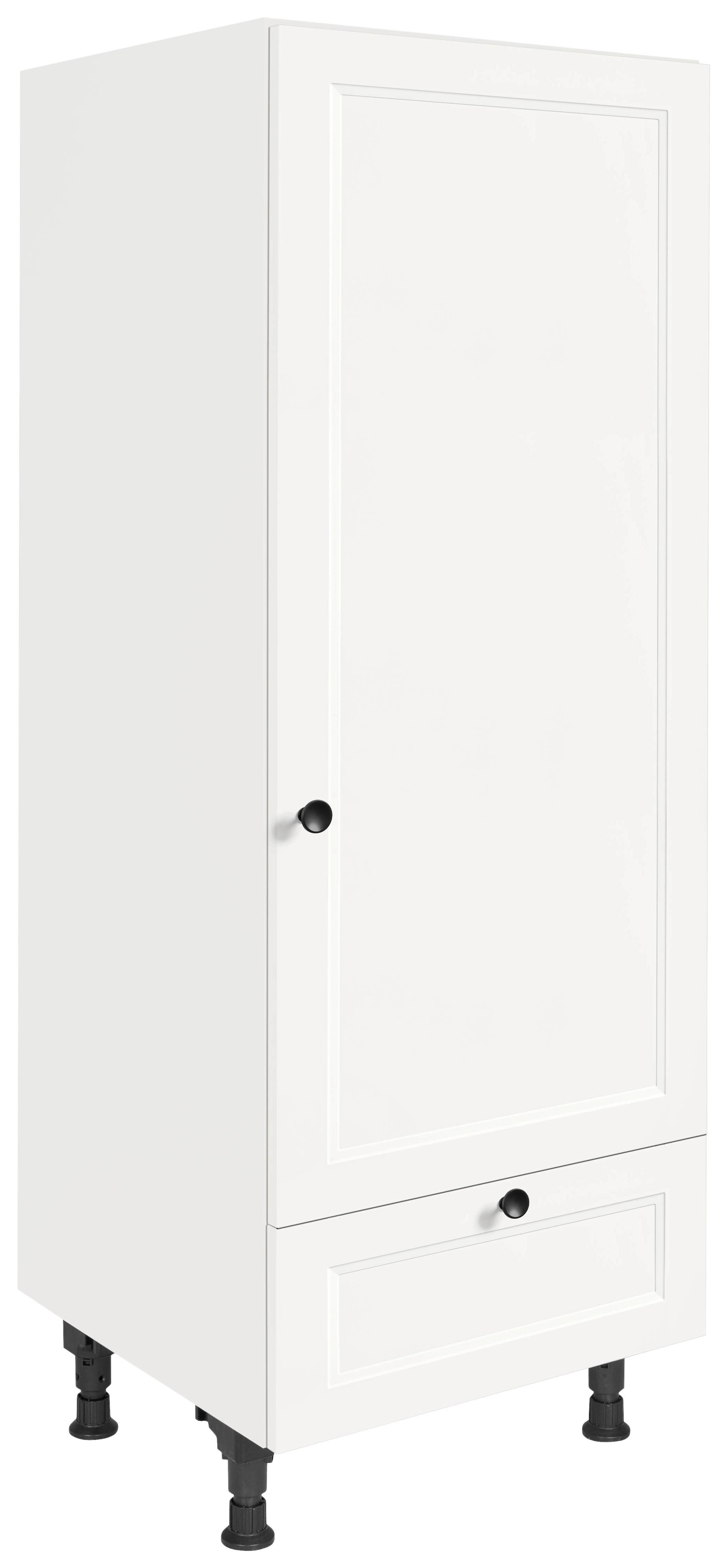 Geräteumbauschrank Cascada Weiß - Schwarz/Weiß, MODERN, Holzwerkstoff/Metall (60/168/58cm) - Nobilia