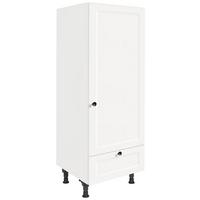 Geräteumbauschrank Cascada Weiß - Schwarz/Weiß, MODERN, Holzwerkstoff/Metall (60/168/58cm) - Nobilia