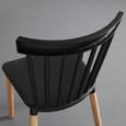 STUHL in schwarz 'Celine' - Buchefarben/Schwarz, MODERN, Holz/Kunststoff (44/84/50cm) - Bessagi Home STUHL in schwarz 'Celine' - Buchefarben/Schwarz, MODERN, Holz/Kunststoff (44/84/50cm) - Bessagi Home