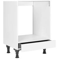 Herdumbauschrank Touch Weiß - Weiß, MODERN, Holzwerkstoff (60/87/56cm) - Nobilia