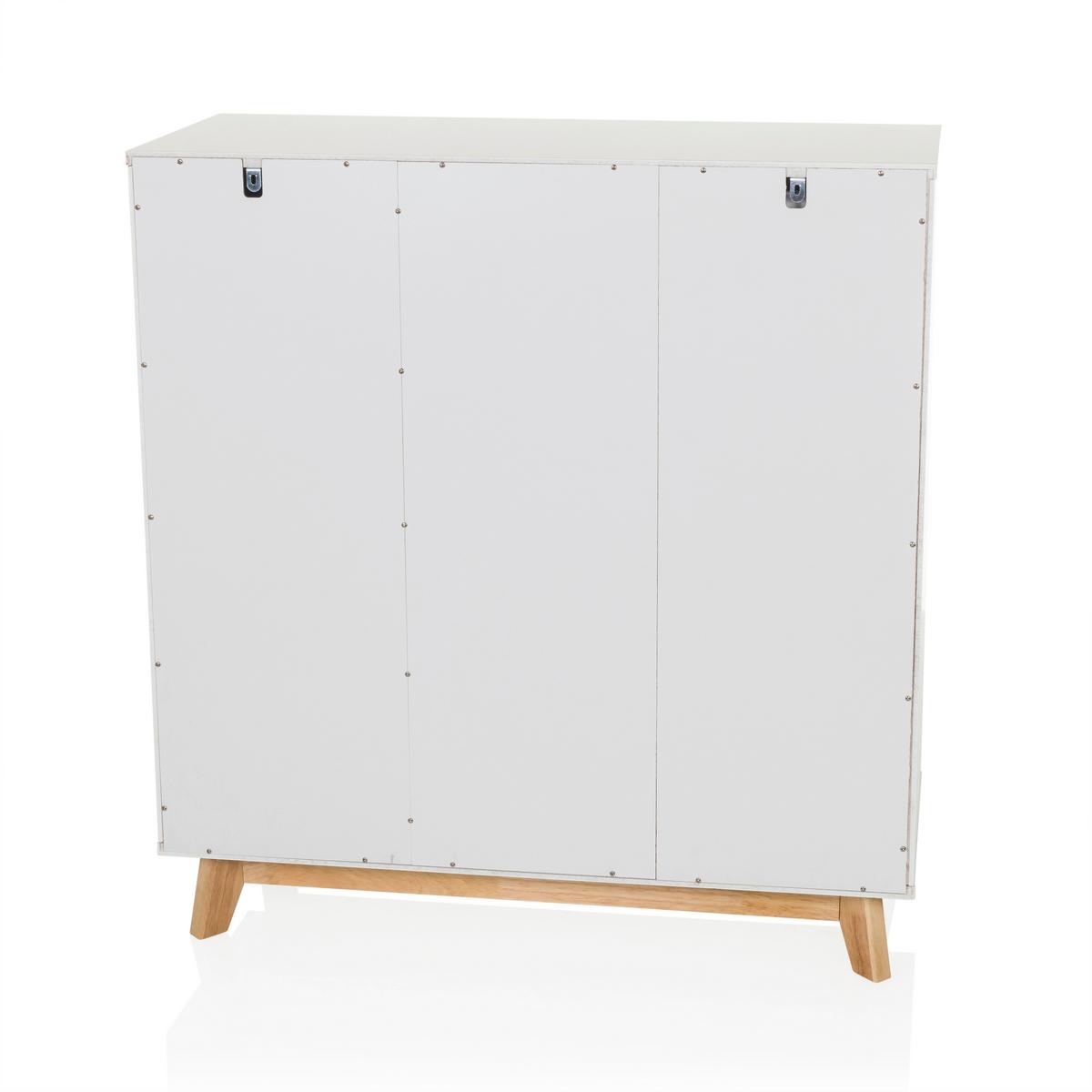 Komoda Estha, Bela - bela, Moderno, leseni material/les (80/85/34cm) - MID.YOU