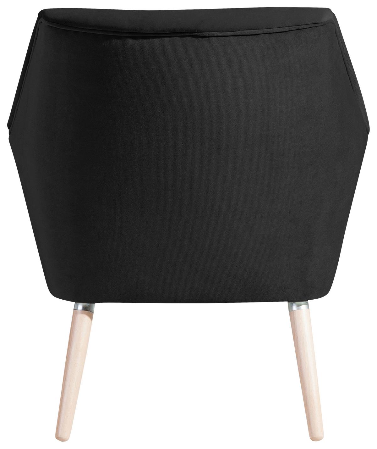 SESSEL ALEGRO - Buchefarben/Schwarz, Design, Holz/Textil (67/81/71cm) - Max Winzer