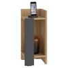 Nachttisch Elos ca. 27x60x25 cm Eichefarben - Eichefarben/Anthrazit, Design, Holzwerkstoff (27/60/25cm) - Livetastic
