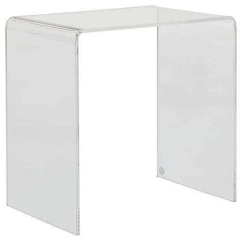 STOLIK BOCZNY 2357 - przejrzysty, Design, tworzywo sztuczne (44/29,5/42,5cm)