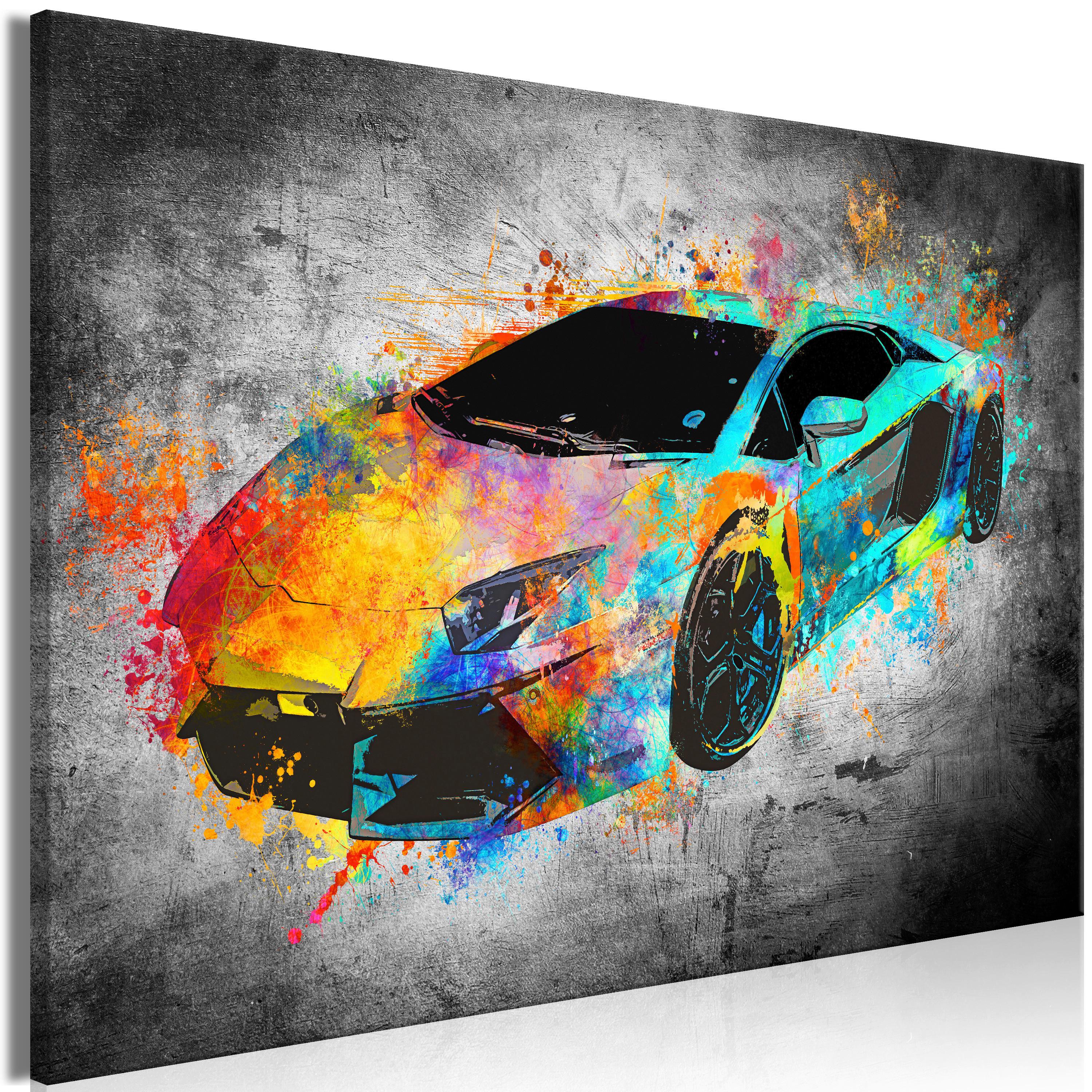 Slika Na Platnu Aerodynamics - večbarvno, Basics, tekstil/les (90/60/1,2cm) - artgeist
