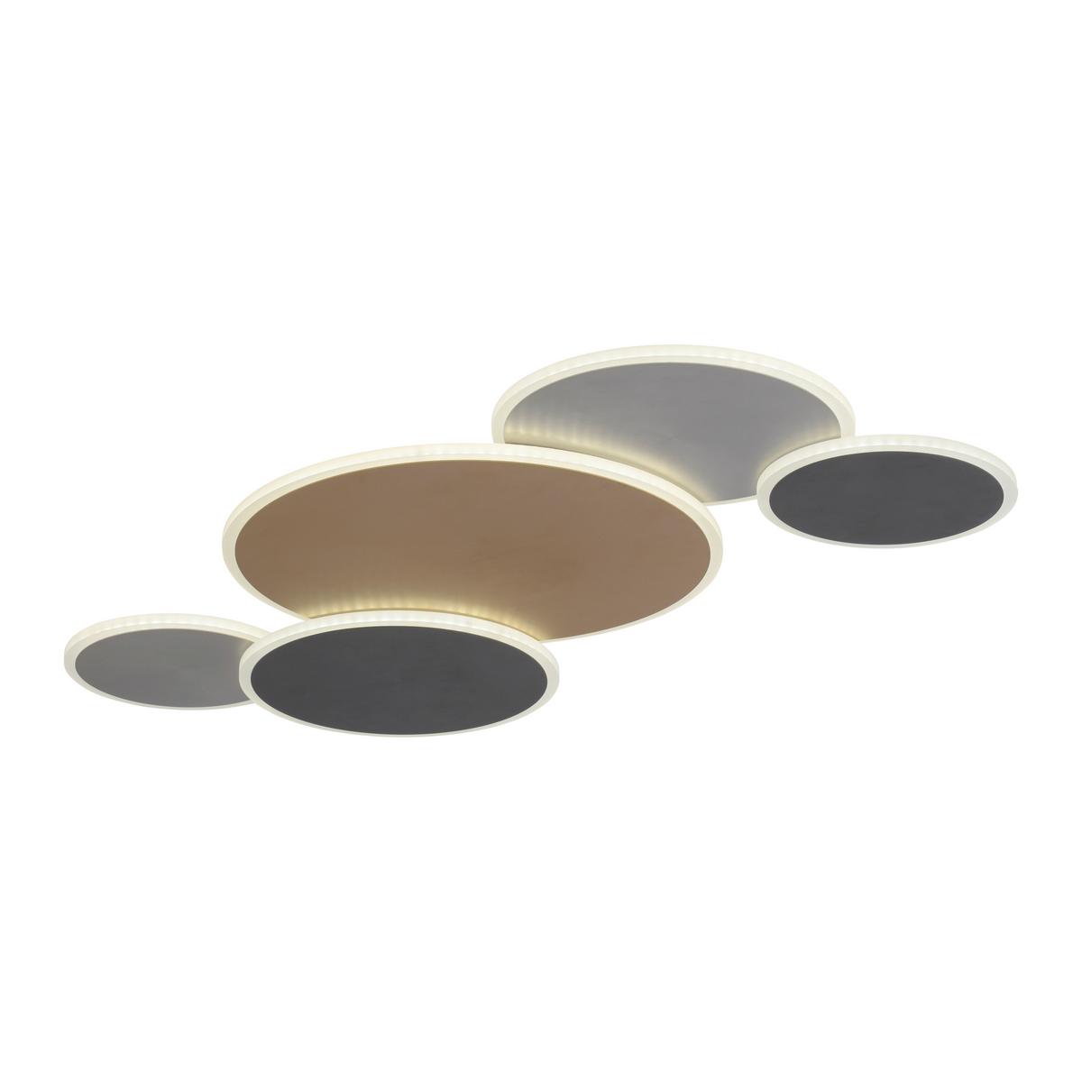 LAMPA SUFITOWA LED 8008-70 Q-PIATO - Design, metal (85/50,5/6,5cm) - Paul Neuhaus