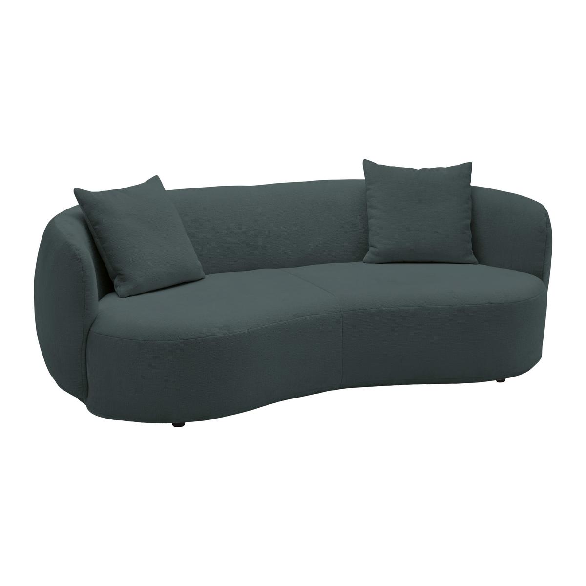 Bigsofa Leonas Anthrazit - Anthrazit/Schwarz, MODERN, Kunststoff/Textil (235/72/110cm) - Premium Living