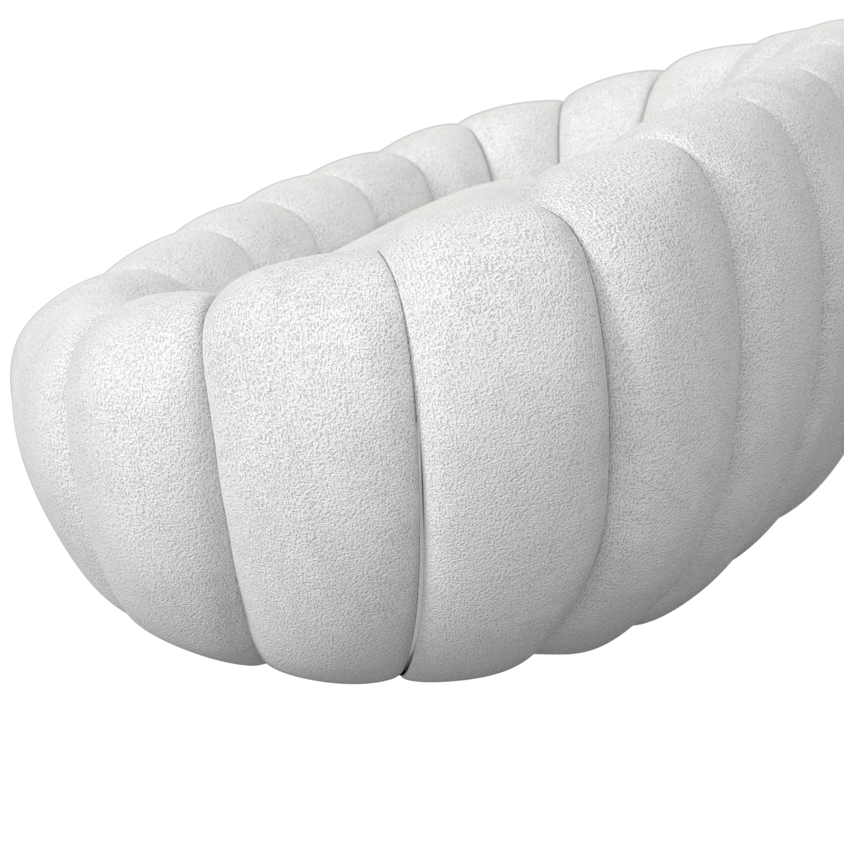 SOFFA LENA - vit, Modern, trä/textil (148/62/92cm) - Bessagi Home