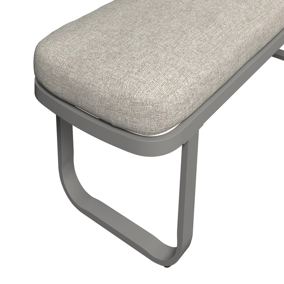 Gartenlounge Sophia - Beige/Creme, Modern, Glas/Textil (195/73/72cm)