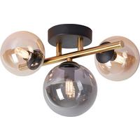 KINKIET LED AMBEROK - kolor bursztynowy/czarny, Lifestyle, metal/szkło (28/21/19cm) - Dieter Knoll