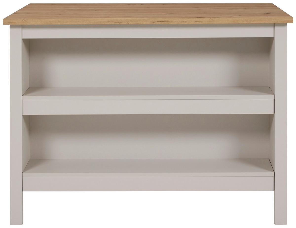 Kuhinjski Otok Sardegna - kašmir/srebrne boje, Romantično / ladanjski, drvni materijal/metal (124/91/75cm)