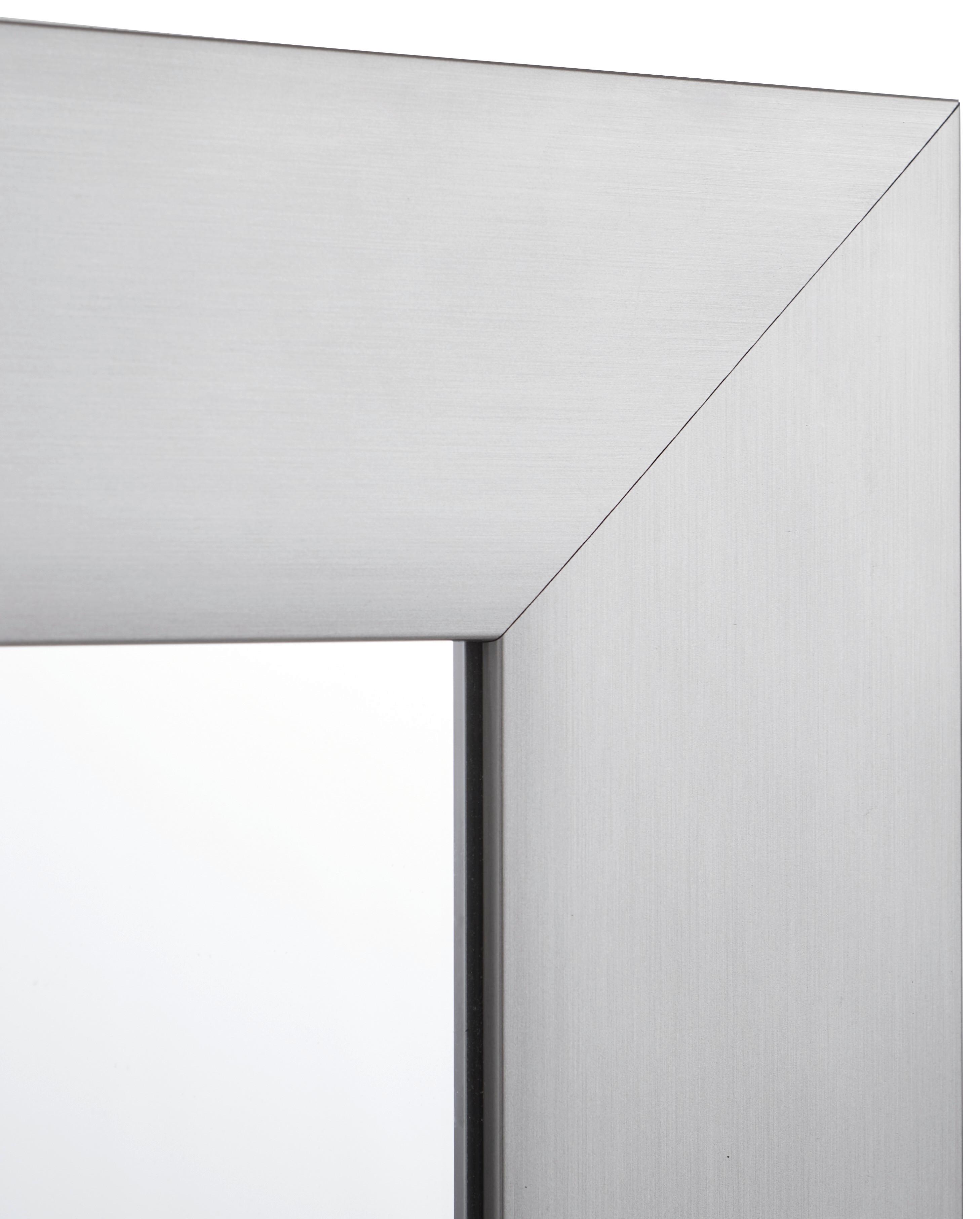 LUSTRO ŚCIENNE KAI - srebrny, Design, materiał drewnopochodny/tworzywo sztuczne (70/170/2cm) - Xora