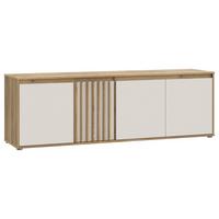 Comodă TV ELISTON - culoare lemn stejar/nisipiu, Natur, plastic/material pe bază de lemn (174,3/56,1/41,5cm) - Modern Living