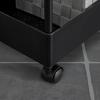 BADRUMSHYLLA SANDRO - svart, Modern, metall/plast (40/72/22cm) - Bessagi Home