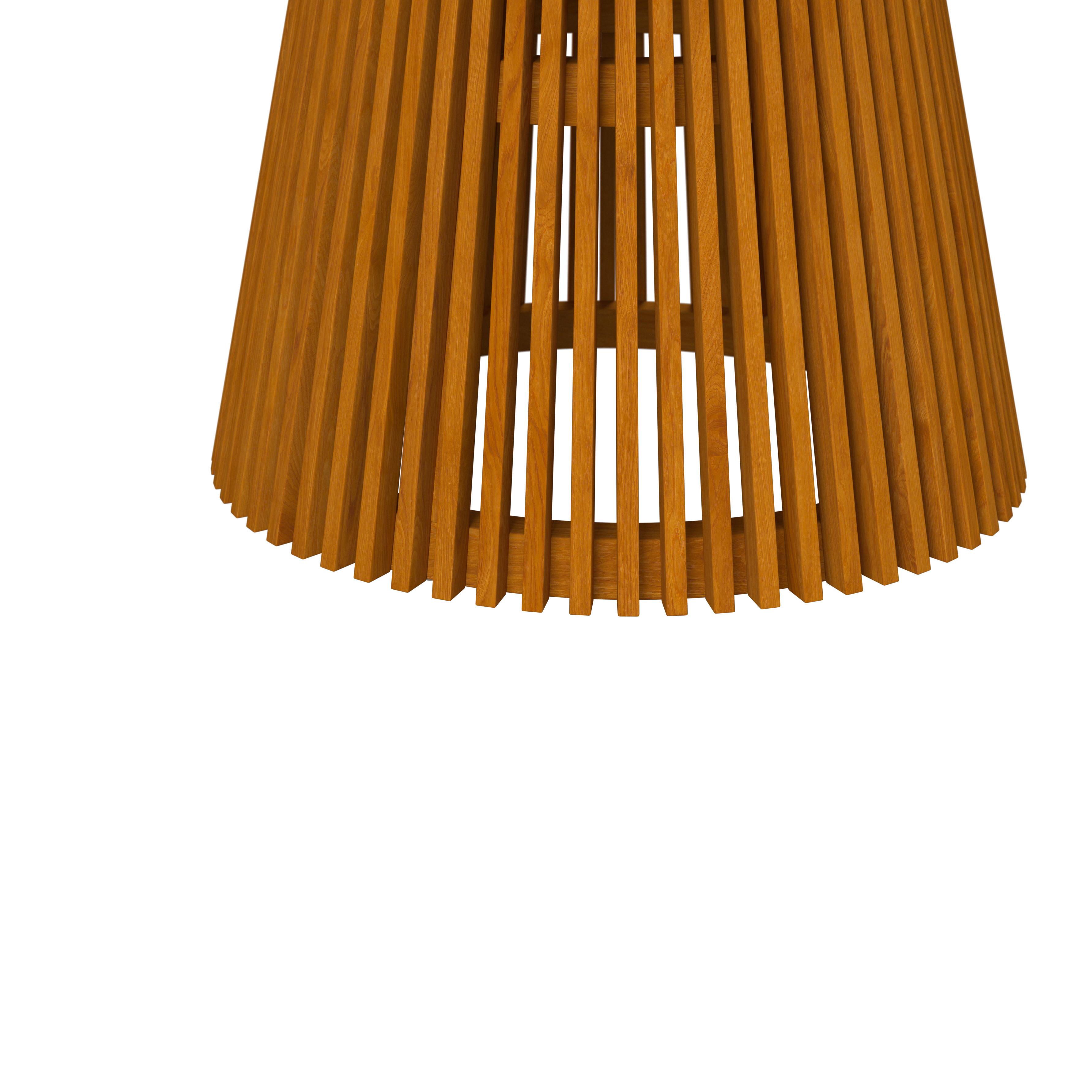 UTEBORD SANJA - teakfärg, Modern, trä (140/76cm) - Bessagi Garden