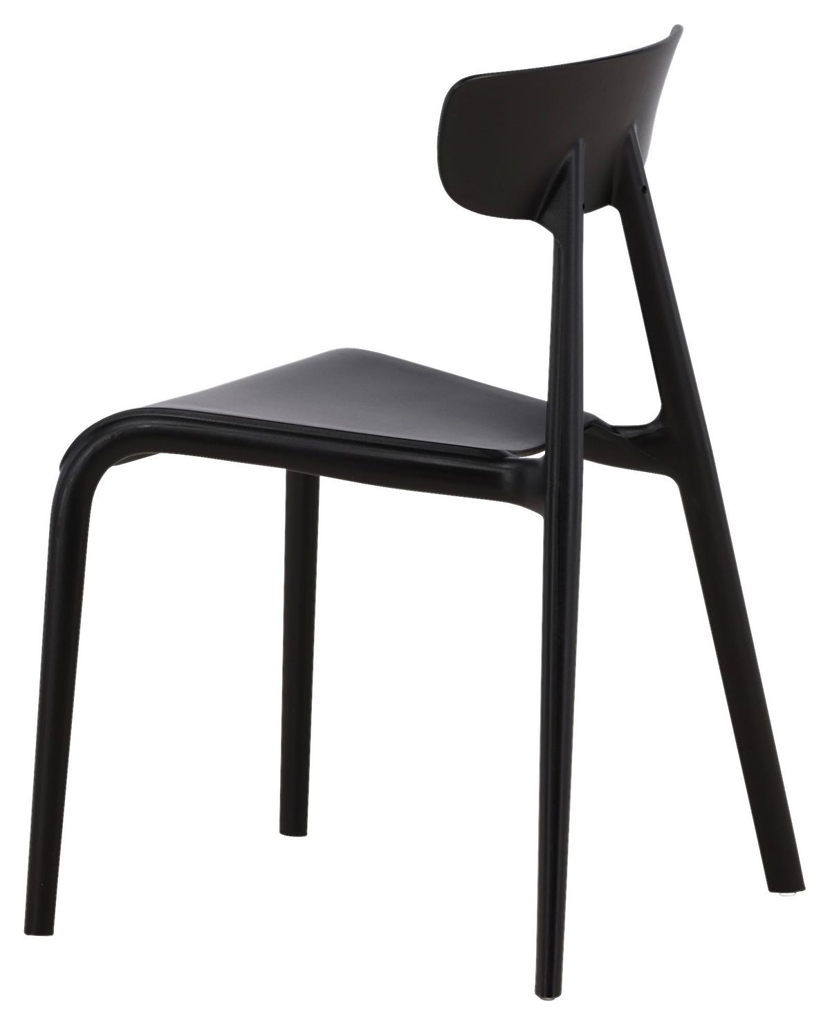 STUHL-SET URSHOLMEN - Schwarz, Design, Kunststoff (49/79.5/54cm) - Livetastic