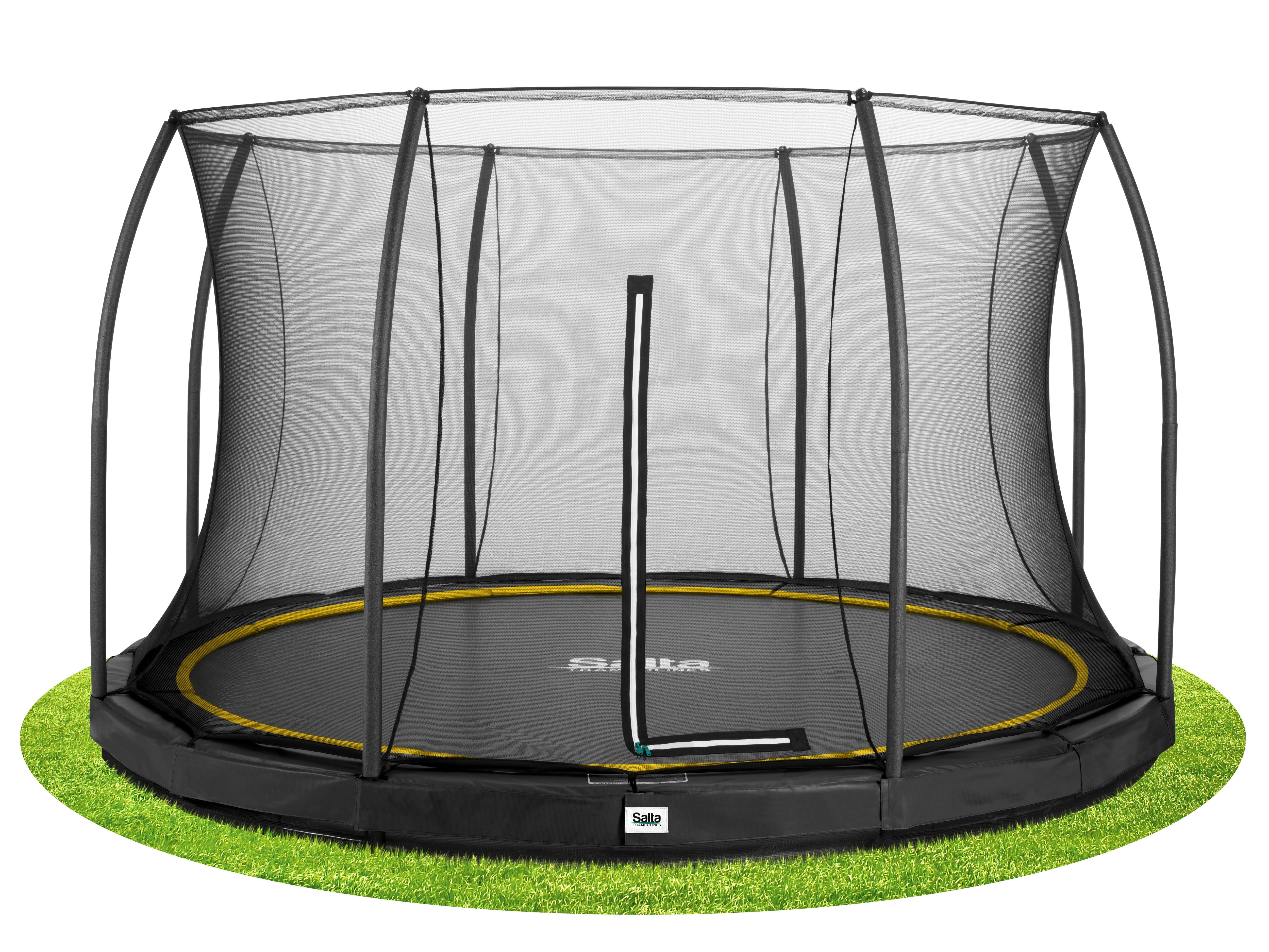 Boden-Trampolin Salta Comfort Ø ca. 427cm - Schwarz, Basics, Metall (427cm) - Salta