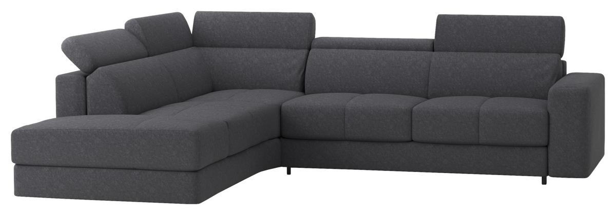 Sarokkanapé Florida - kékesszürke, Modern, textil (236/302cm) - Mömax