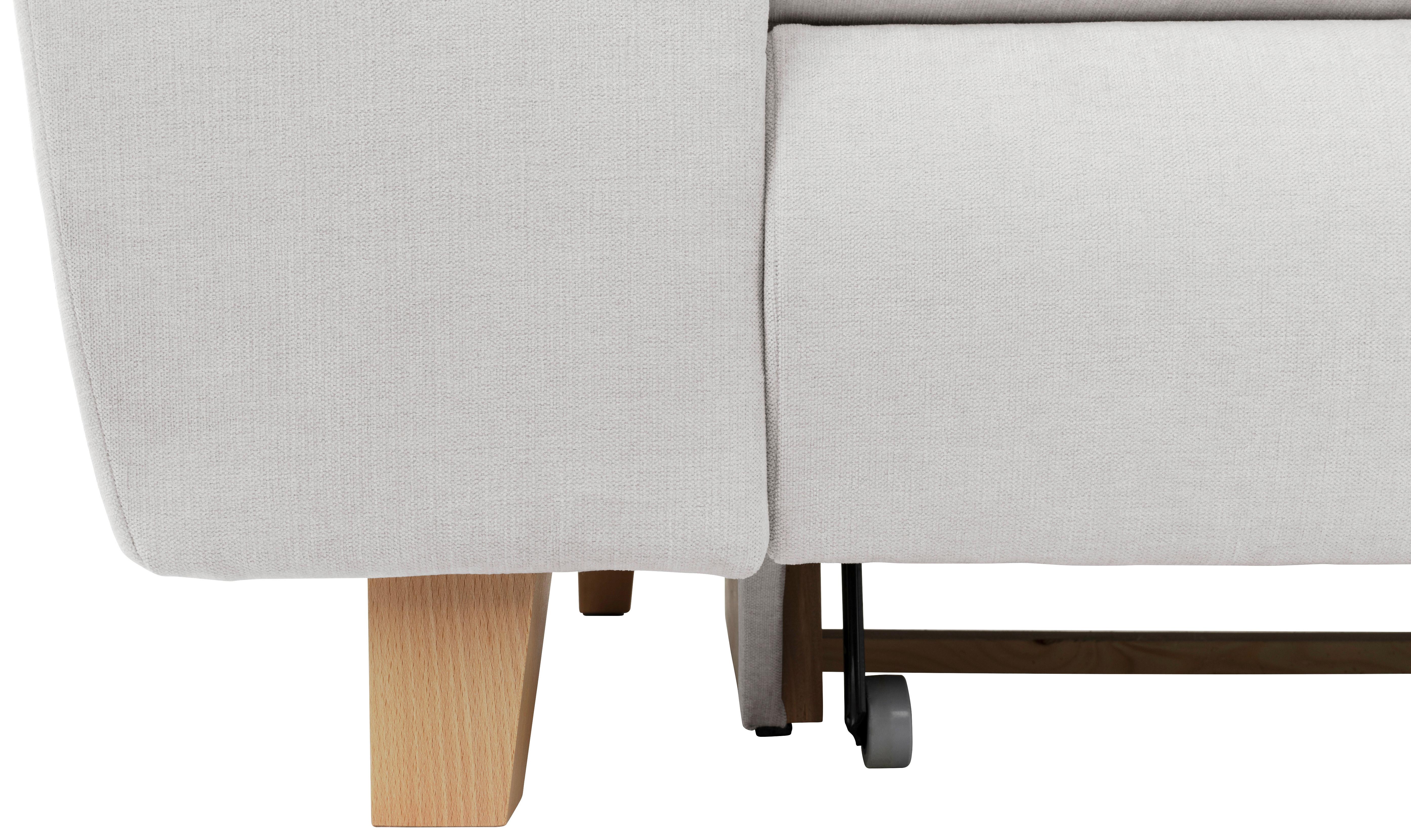 Kutna Garnitura Lugo - svijetlo siva/boje bukve, Moderno (266/98/205cm) - Modern Living