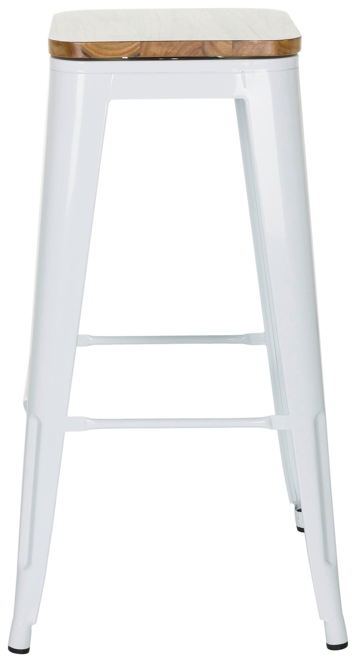 Barski Stol Vantaggio High Ws, Bela - bela, Moderno, kovina/les (44/77/44cm) - MID.YOU