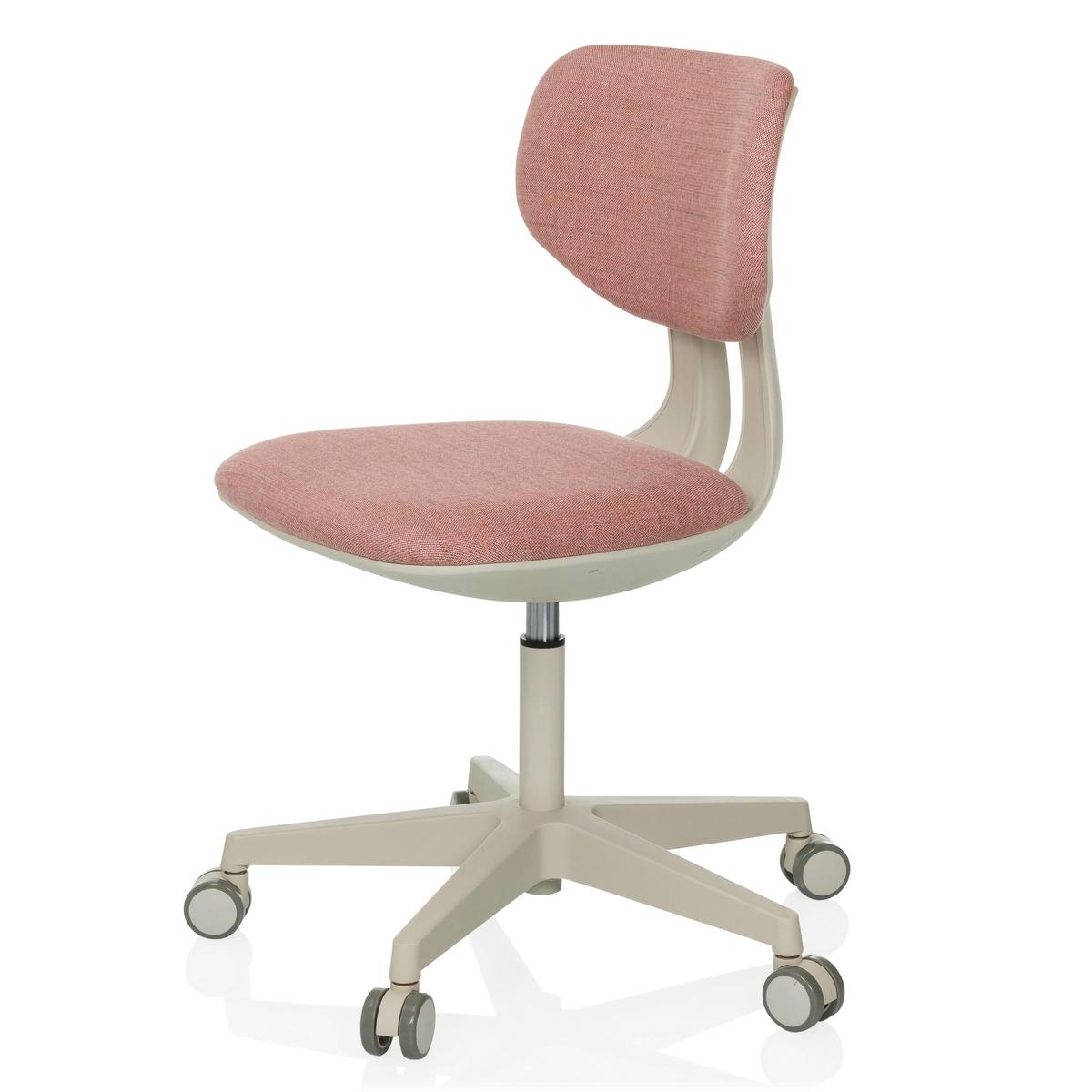 Otroški Vrtljivi Stol Kid Classic, Roza - roza/sivobela, Moderno, umetna masa/tekstil (51/72 - 87/51cm) - MID.YOU