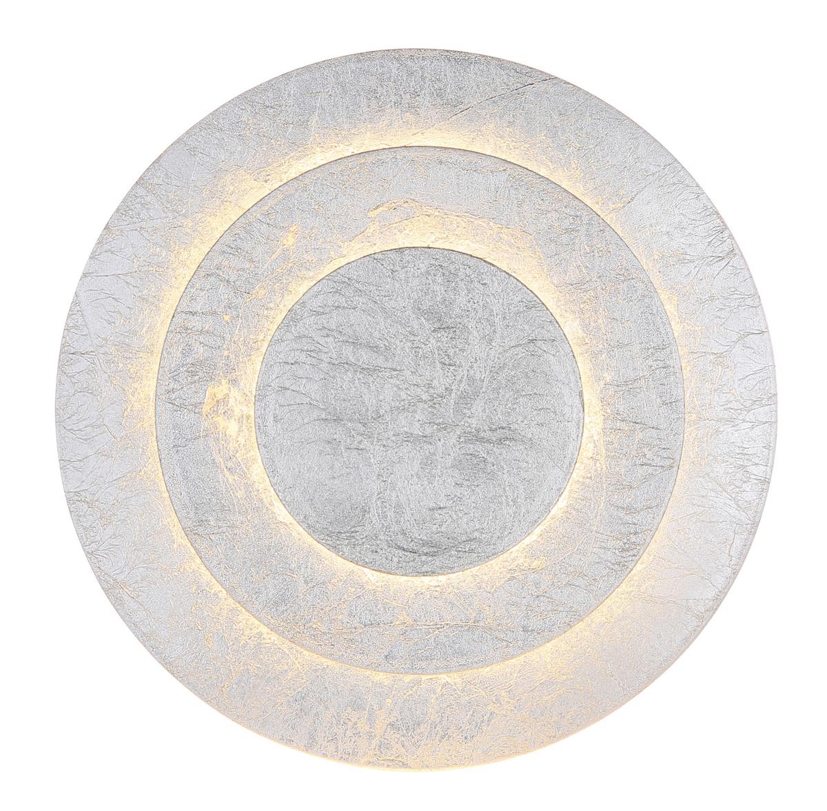 LED-DECKENLEUCHTE 48465-18S HEDA - Silberfarben, Design, Metall (18/7cm) - Globo