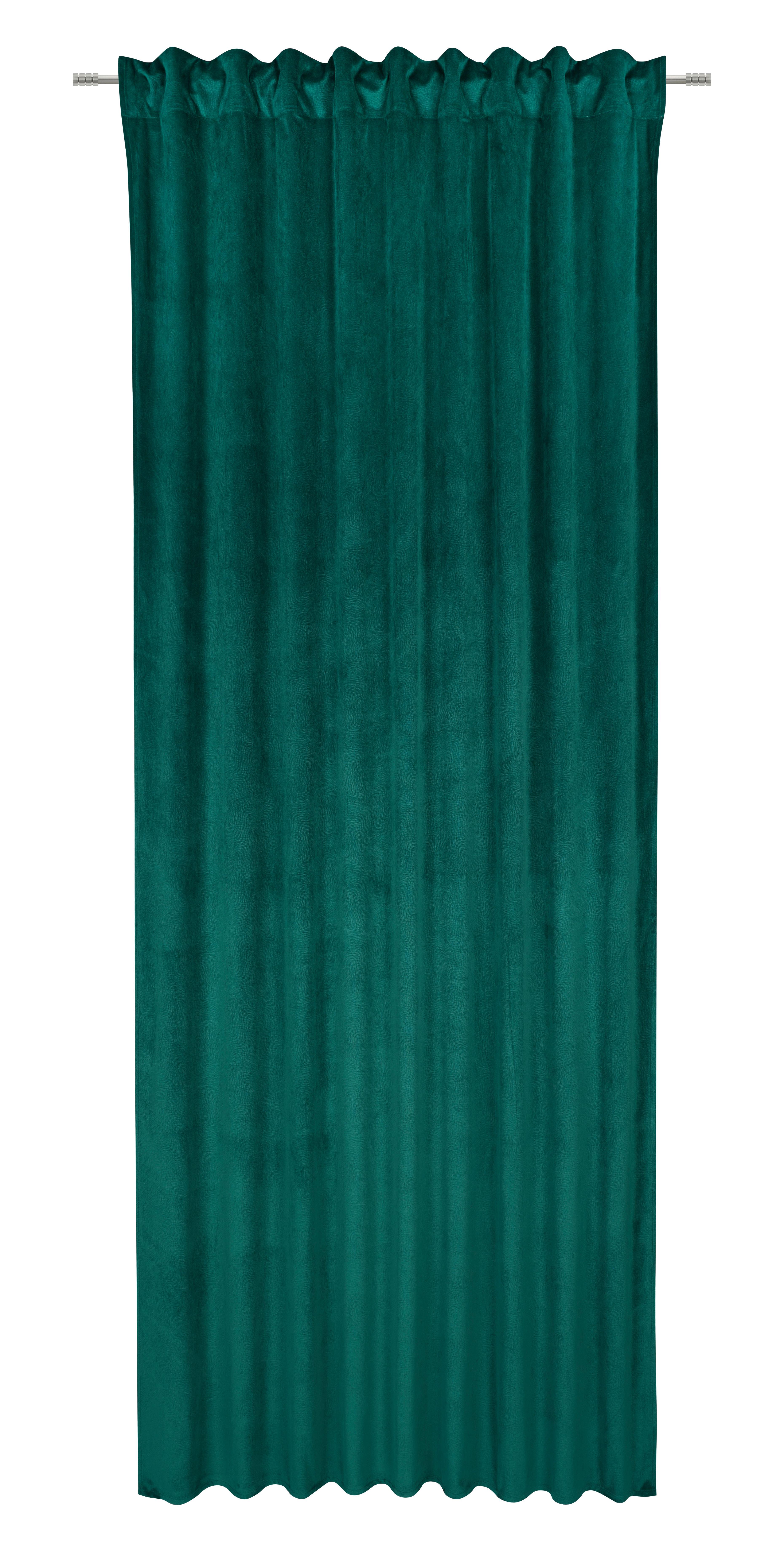 Gotova Zavjesa Bianca - tamno zelena, Konventionell, tekstil (140/245cm) - Modern Living