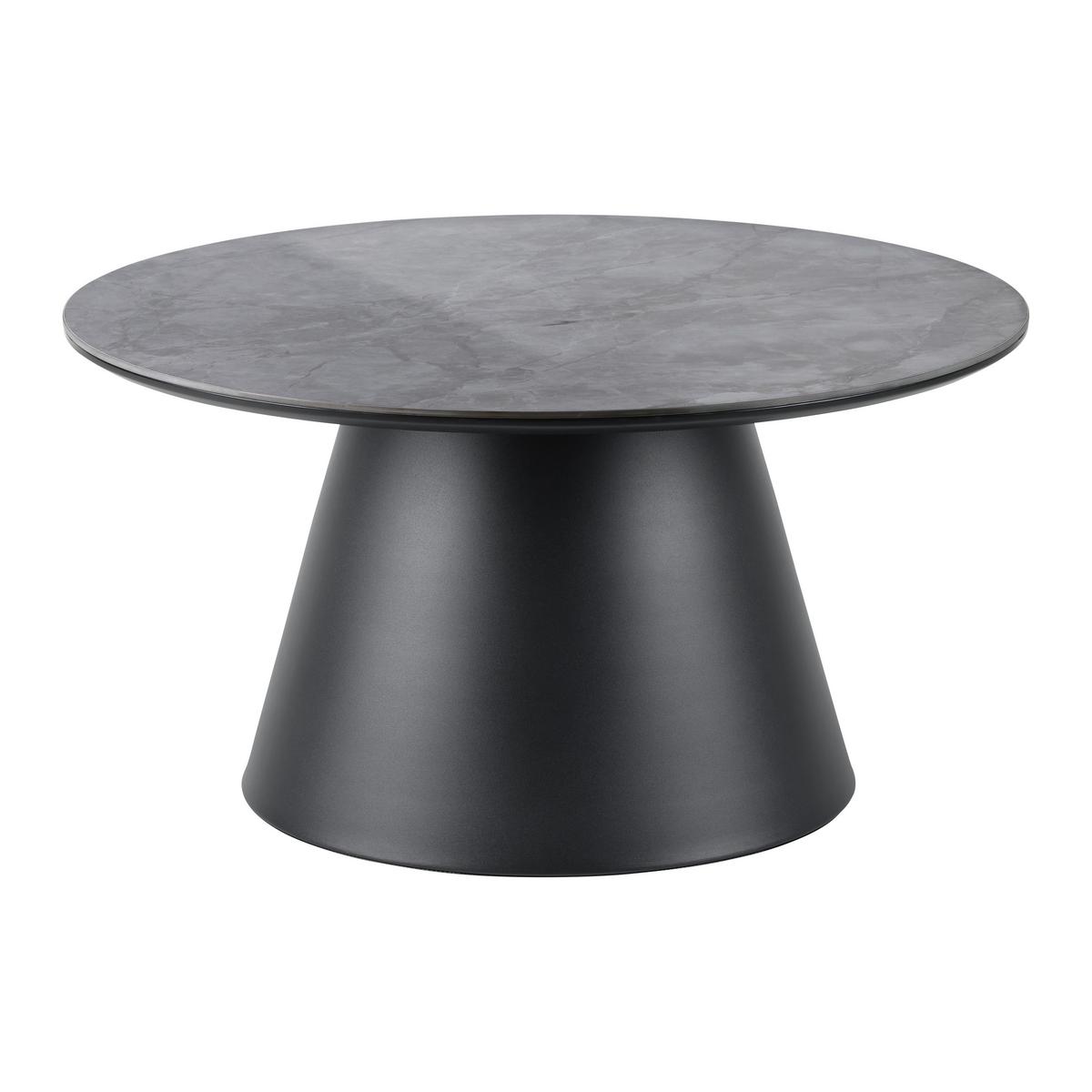 Stolić Axel - siva/crna, Design, drvni materijal/metal (80/40/80cm) - Modern Living