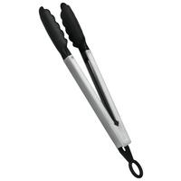 Univerzális Konyhai Csipesz Grill - ezüst/fekete, műanyag/fém (6.8/34.1/3.5cm) - Metaltex