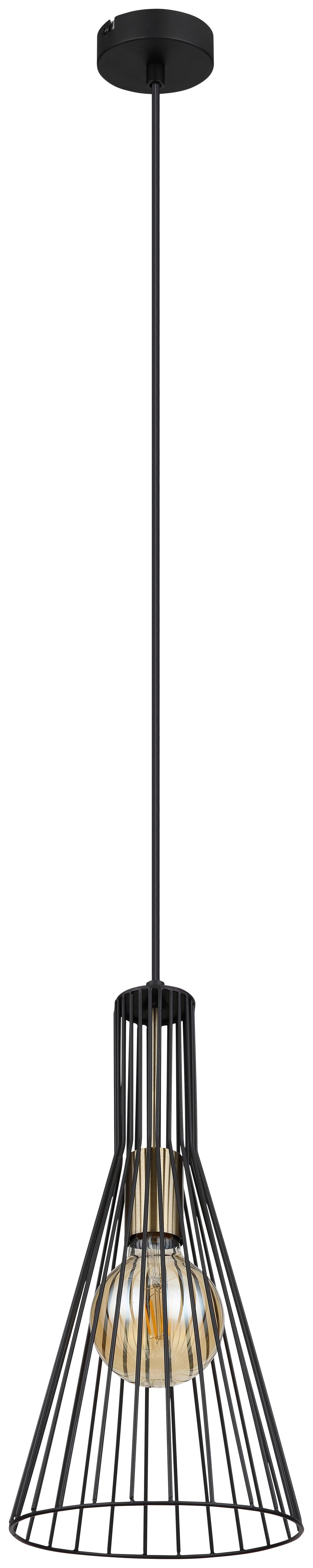 Viseča Svetilka 15587h Milli - črna, Basics, kovina (20/120cm) - Globo