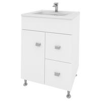 Fürdőszoba Logika - fehér, Modern, faalapú anyag (61/86/47cm)