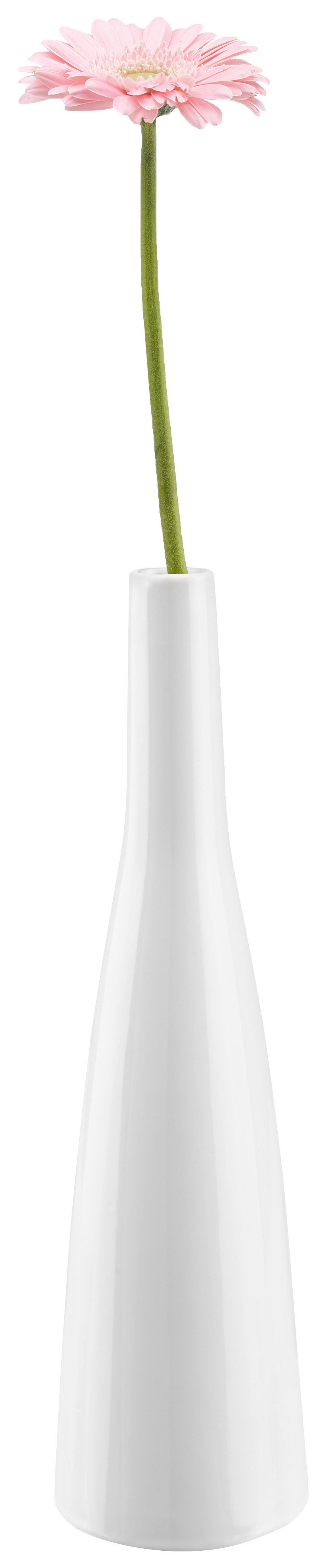 WAZON PLANCIO II - biały, Modern, ceramika (8,5/33cm) - Modern Living