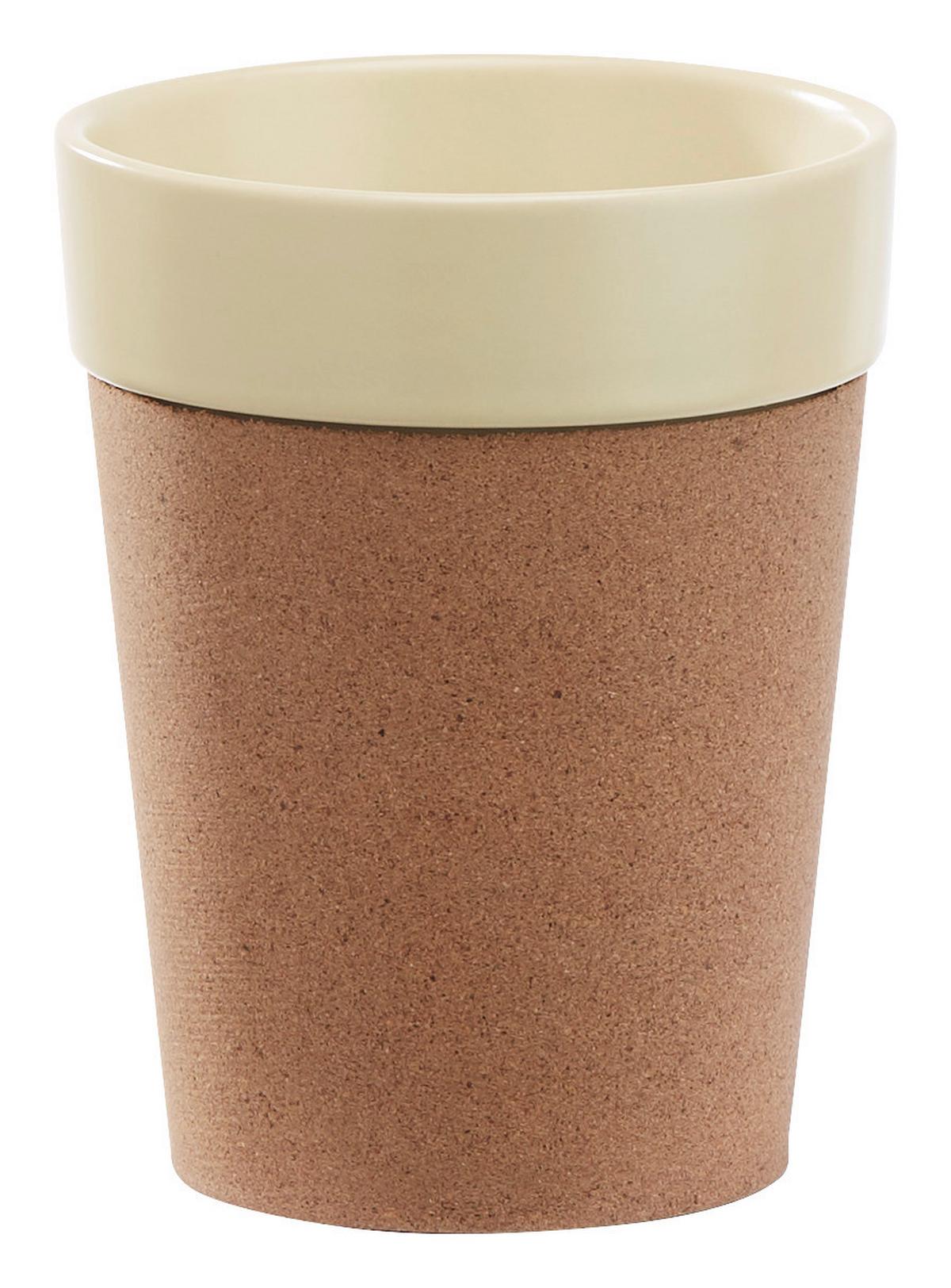 Kávésbögre Earth Tones - bézs, Modern, fa/kerámia (9/11,5cm) - Premium Living