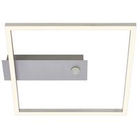 LAMPA SUFITOWA LED 3770019 - kolor aluminiowy, Design, tworzywo sztuczne/metal (32/30/5cm) - Briloner