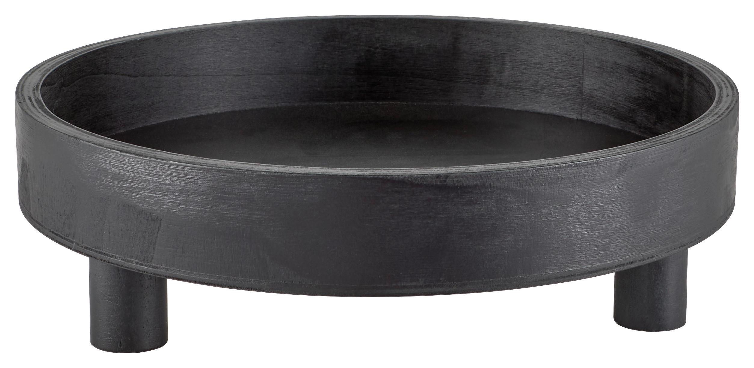 TACA DEKORACYJNA EH282 - czarny, Trend, drewno (30,5/9cm) - Ambia Home